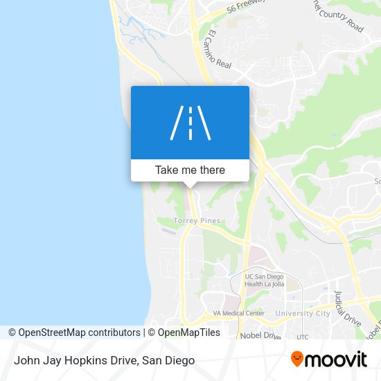 Mapa de John Jay Hopkins Drive