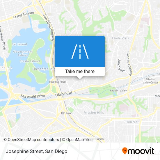 Mapa de Josephine Street