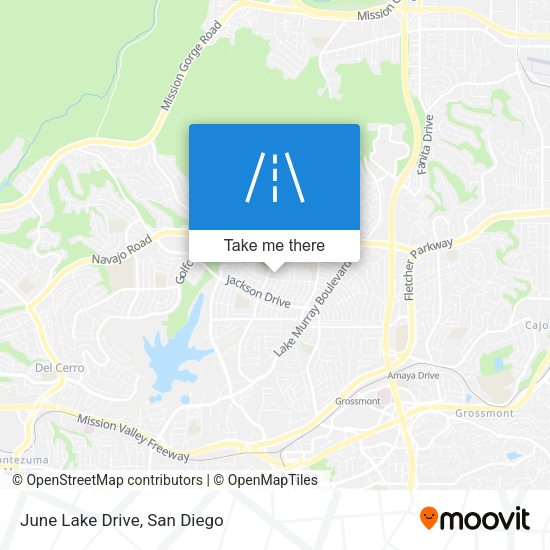 Mapa de June Lake Drive