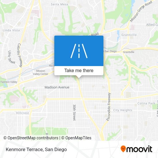 Mapa de Kenmore Terrace
