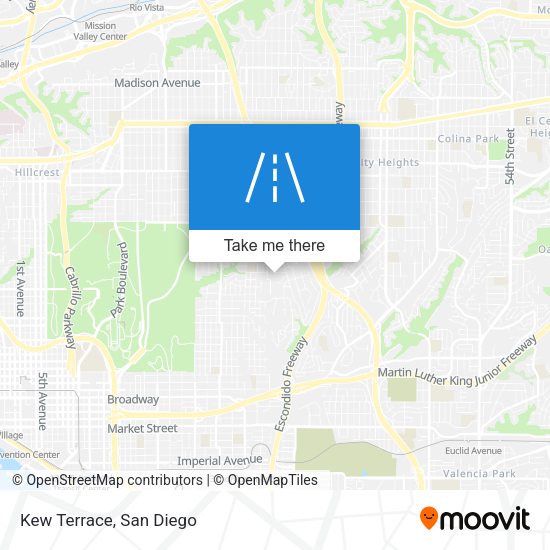 Kew Terrace map