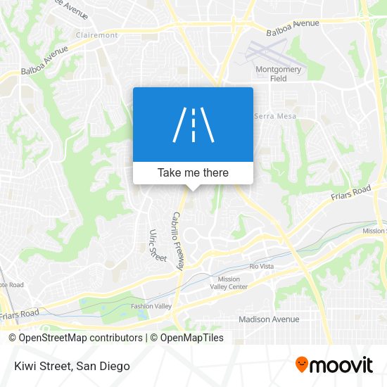 Mapa de Kiwi Street