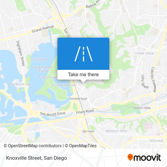 Mapa de Knoxville Street