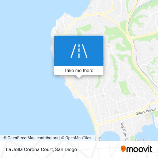 La Jolla Corona Court map