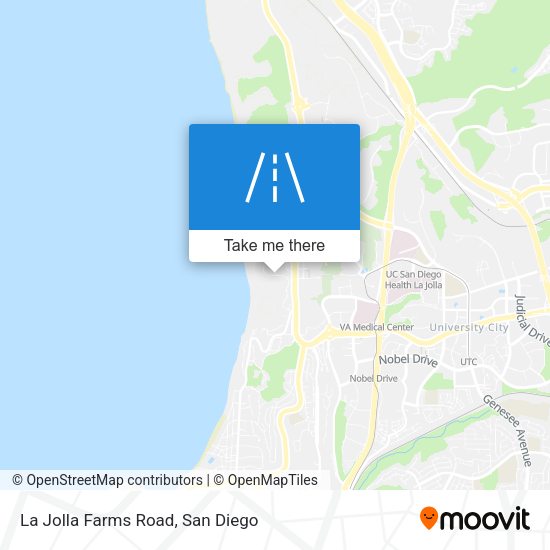 Mapa de La Jolla Farms Road