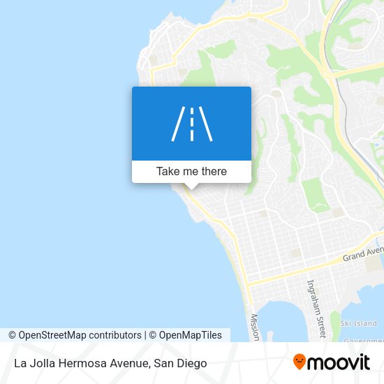 Mapa de La Jolla Hermosa Avenue
