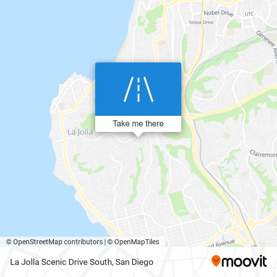 Mapa de La Jolla Scenic Drive South