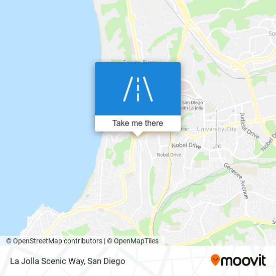 La Jolla Scenic Way map