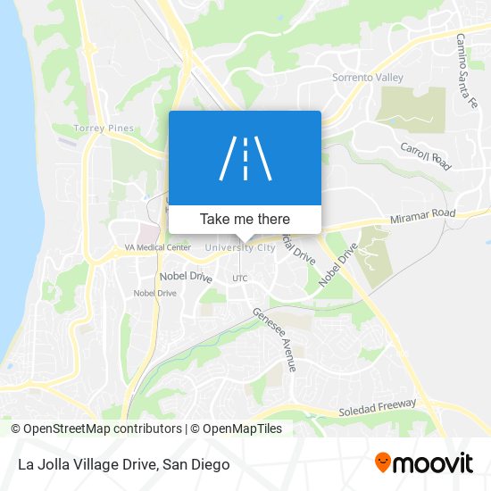 La Jolla Village Drive map