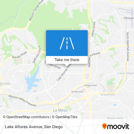 Lake Alturas Avenue map