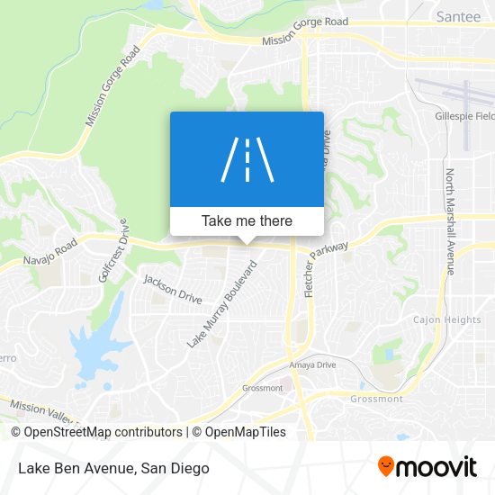 Mapa de Lake Ben Avenue