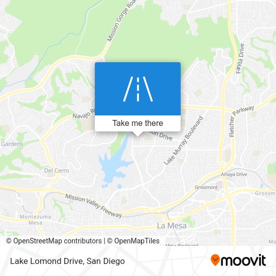 Lake Lomond Drive map