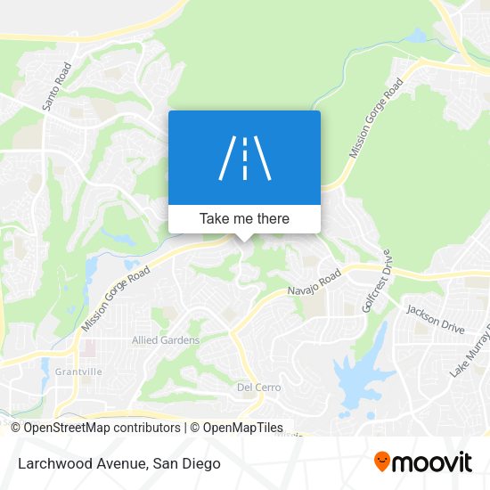 Mapa de Larchwood Avenue