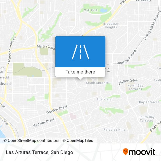 Mapa de Las Alturas Terrace