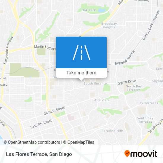 Las Flores Terrace map