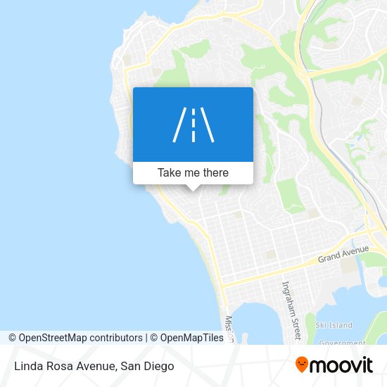 Mapa de Linda Rosa Avenue