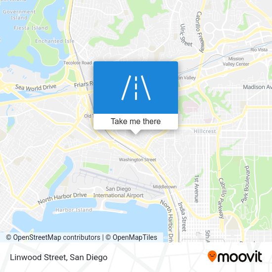 Mapa de Linwood Street