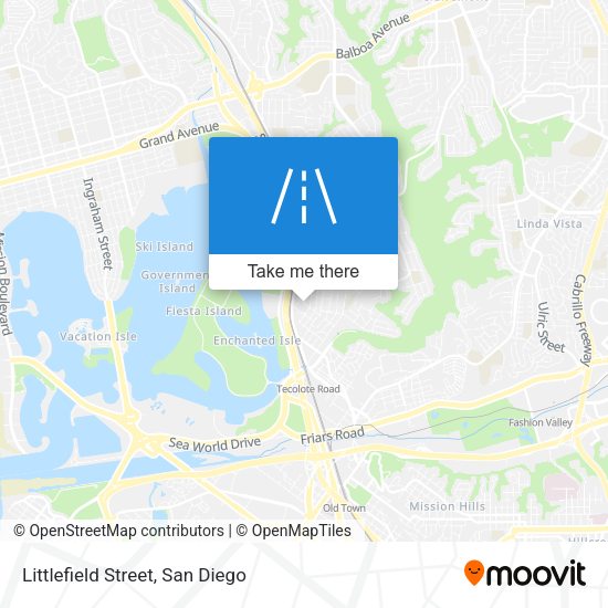 Mapa de Littlefield Street