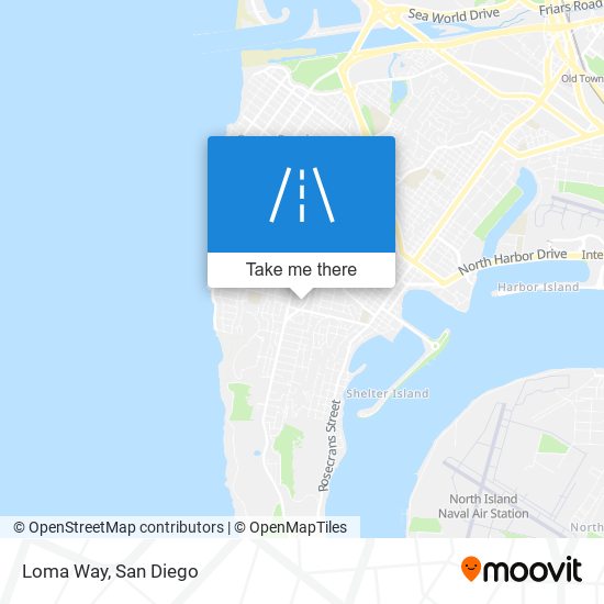 Loma Way map