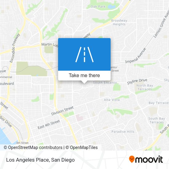 Los Angeles Place map