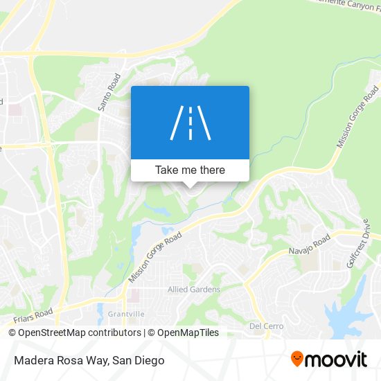 Mapa de Madera Rosa Way
