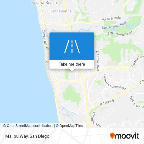 Mapa de Malibu Way