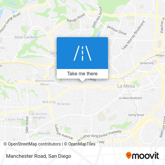 Mapa de Manchester Road
