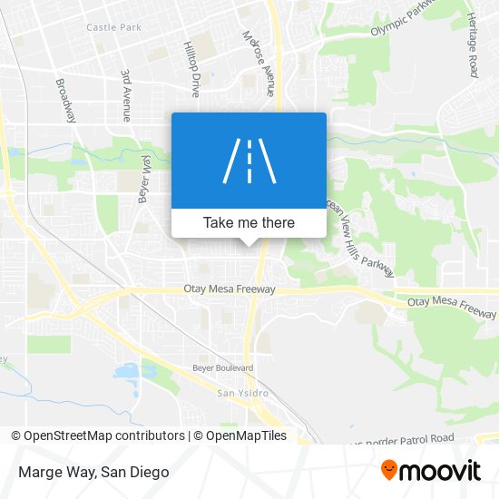 Marge Way map