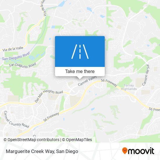 Marguerite Creek Way map