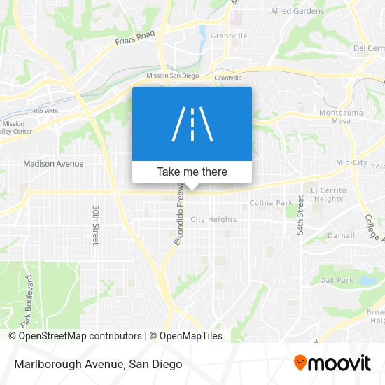 Mapa de Marlborough Avenue