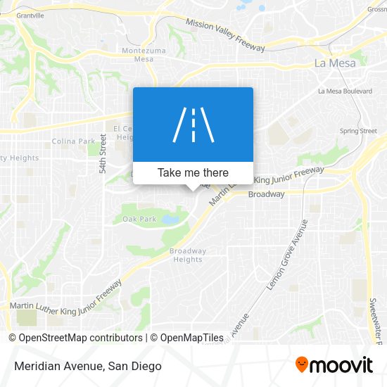 Mapa de Meridian Avenue