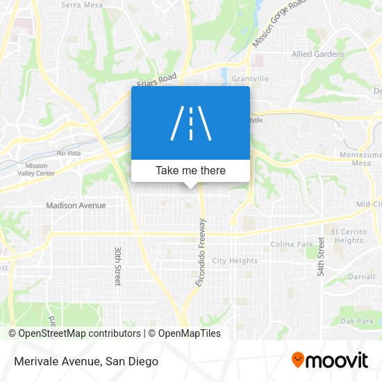 Mapa de Merivale Avenue