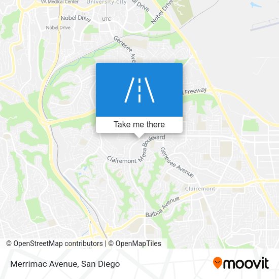 Mapa de Merrimac Avenue