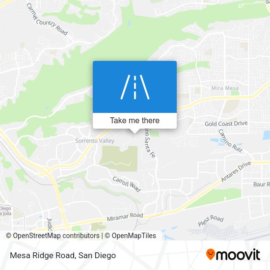 Mapa de Mesa Ridge Road