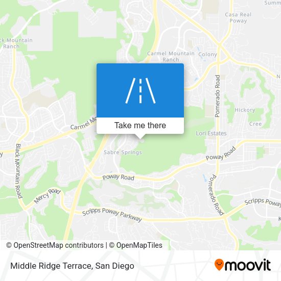 Middle Ridge Terrace map