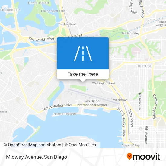 Mapa de Midway Avenue