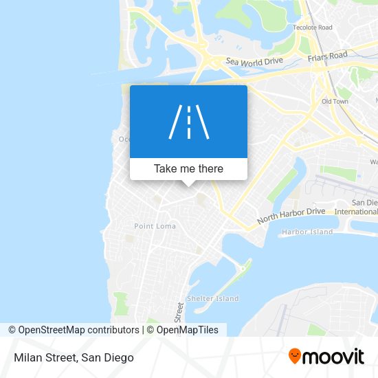 Mapa de Milan Street
