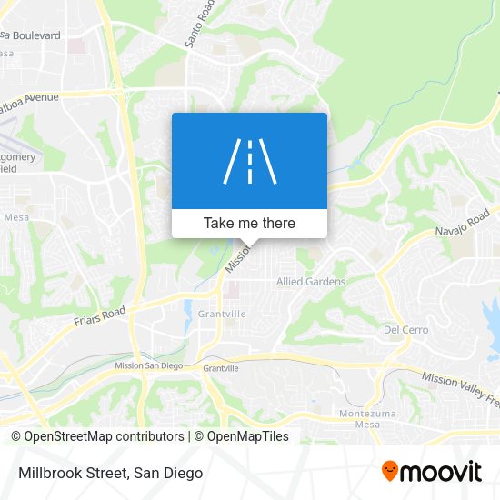Mapa de Millbrook Street