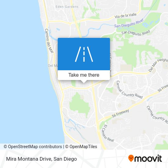Mira Montana Drive map