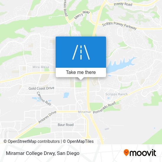 Mapa de Miramar College Drwy