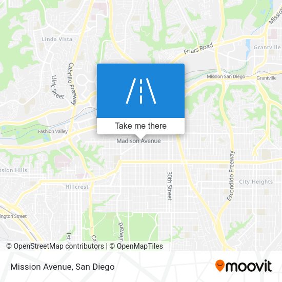 Mapa de Mission Avenue