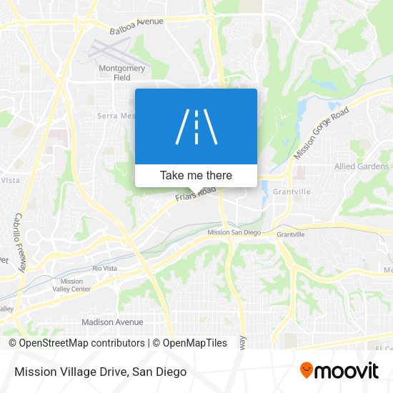 Mission Village Drive map