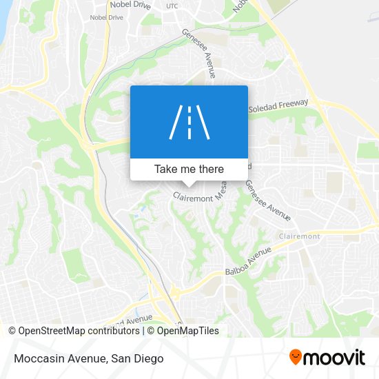 Mapa de Moccasin Avenue