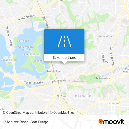 Mapa de Monitor Road