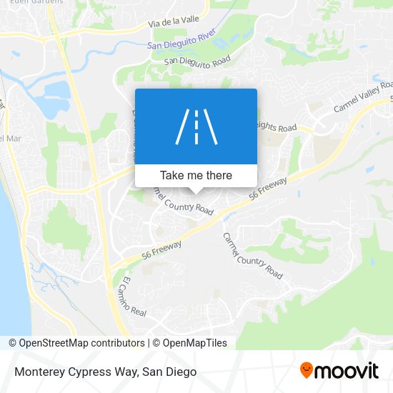 Monterey Cypress Way map