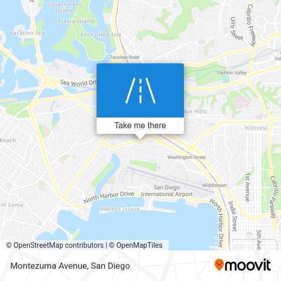 Mapa de Montezuma Avenue