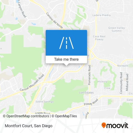 Mapa de Montfort Court