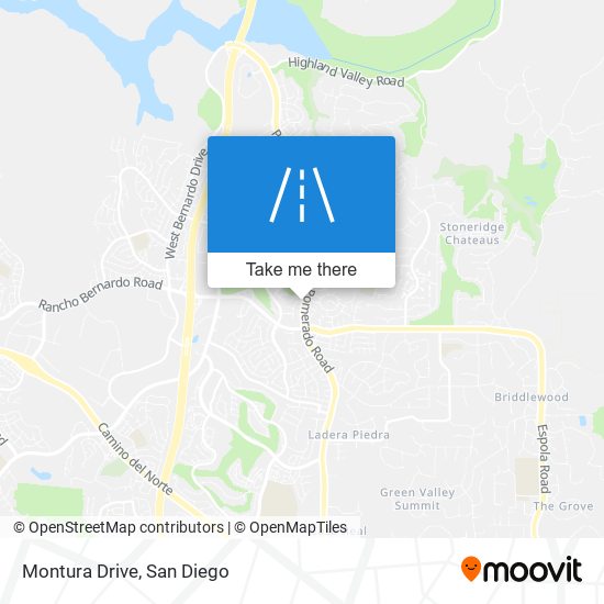 Montura Drive map