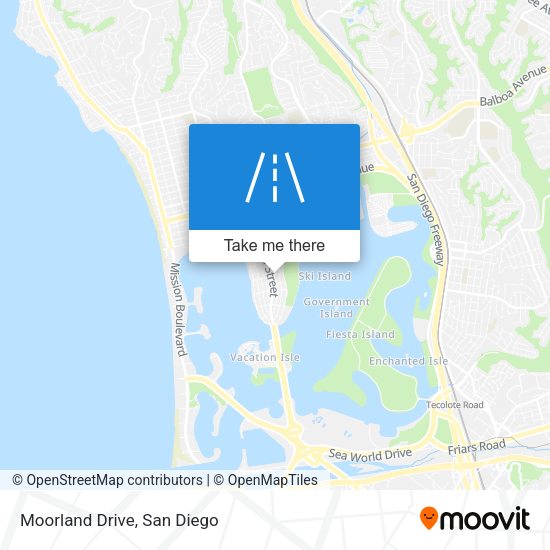 Mapa de Moorland Drive