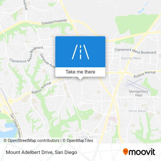 Mapa de Mount Adelbert Drive